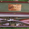 Trulock & Son 12-bore shotgun No. 5837 of circa 1853 and likely one of the last of their productions to have been made under this name. This example is blessed with the finest quality stub damascus twist forged barrels and Joseph Brazier made locks.  When loaded with a charge of old fashioned black powder and lead shot equivalent to that found in a modern 12-bore shot cartridge the gun performed first rate and 6 pheasants and a partridge, all strong flying and very wild birds, were brought down at sporting ranges and all stone dead and with very few misses.